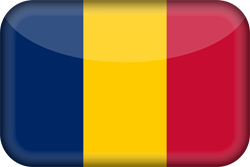 3D der Flagge des Tschad