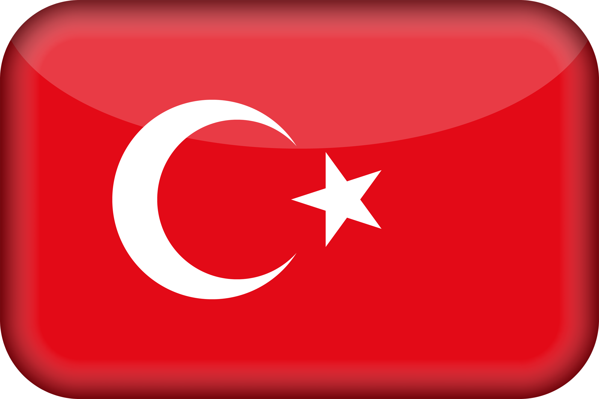 3D der Flagge der Türkei