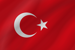 Welle der Flagge der Türkei