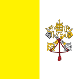 Original der Flagge der Vatikanstadt