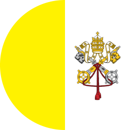 Rund der Flagge der Vatikanstadt